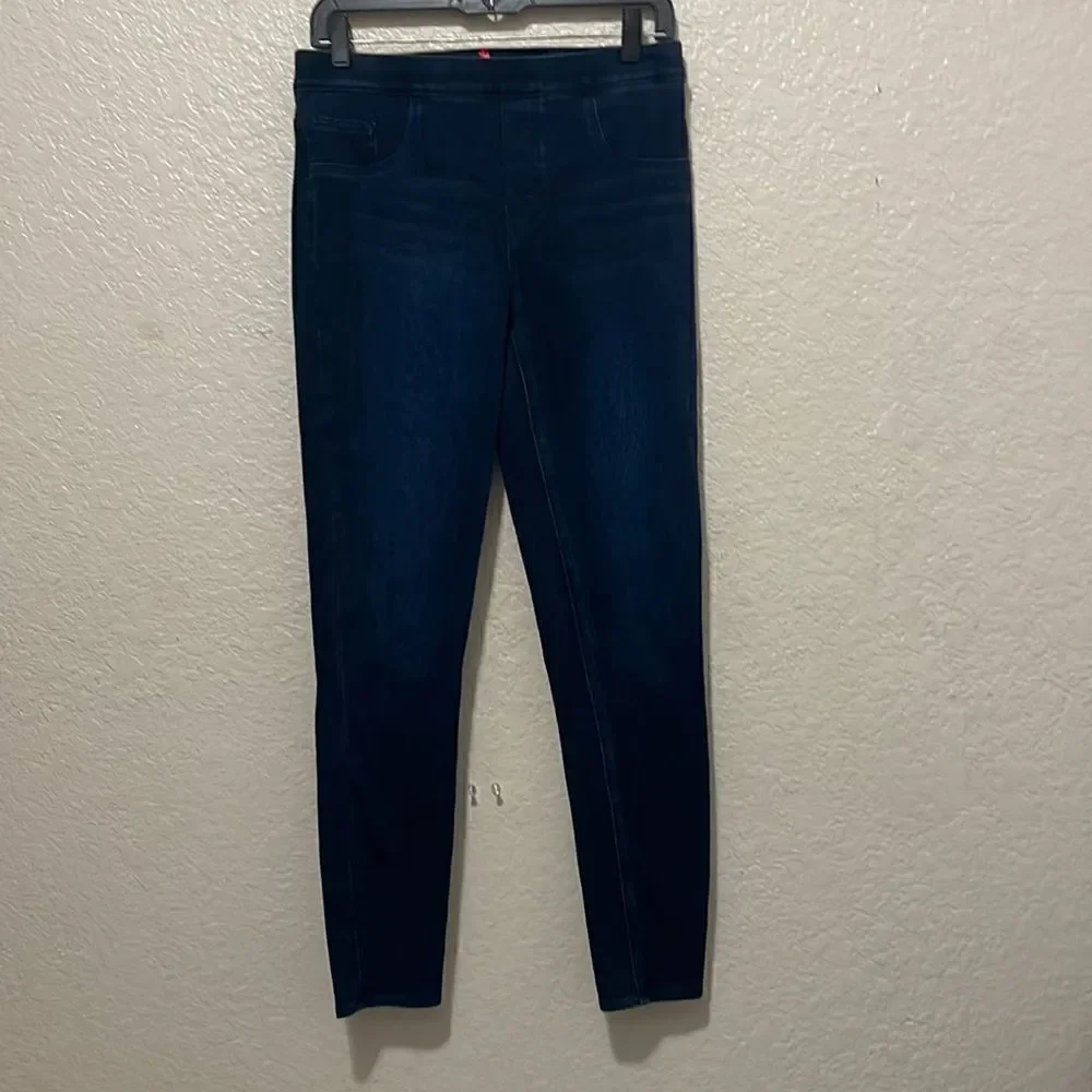 Spanx Jean-ish Ankle Leggings Twilight Blue Size Medium‎